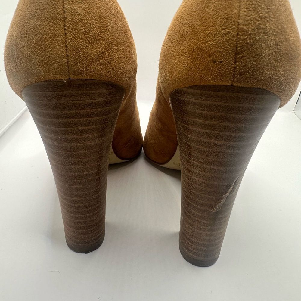 BCBG Generation Clarice-x Brown Suede Leather Pumps Size 8 - Picture 6 of 11